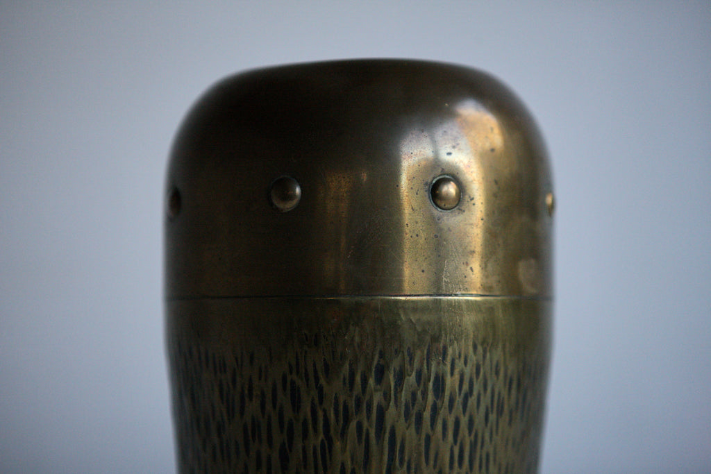 Art Deco Brass Vase