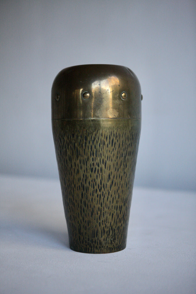 Art Deco Brass Vase