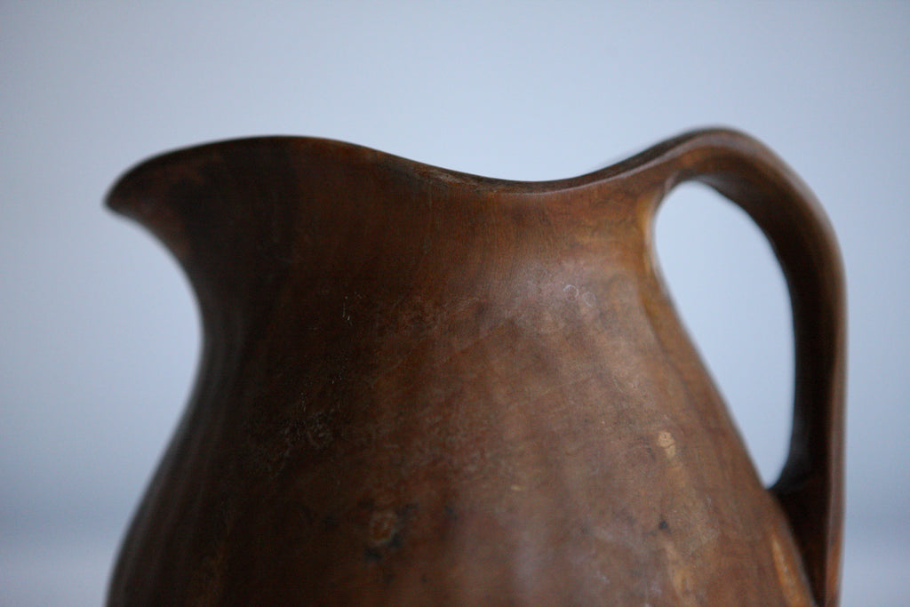 Carved Wooden Jug