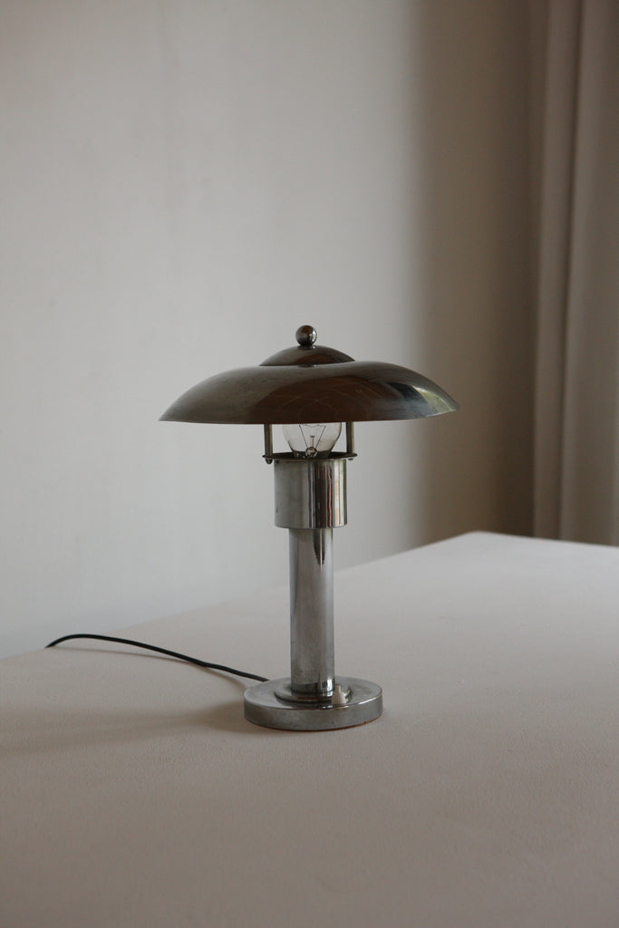 Polished steel Deco Table Lamp