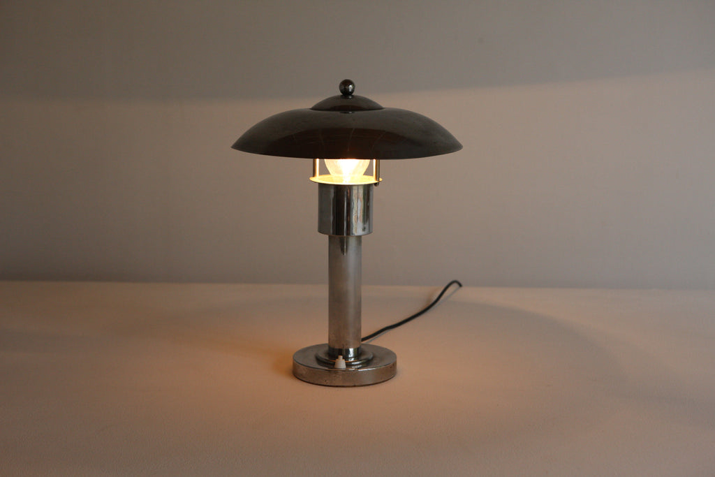 Polished steel Deco Table Lamp