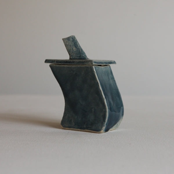 Asymmetric Lidded Vessel