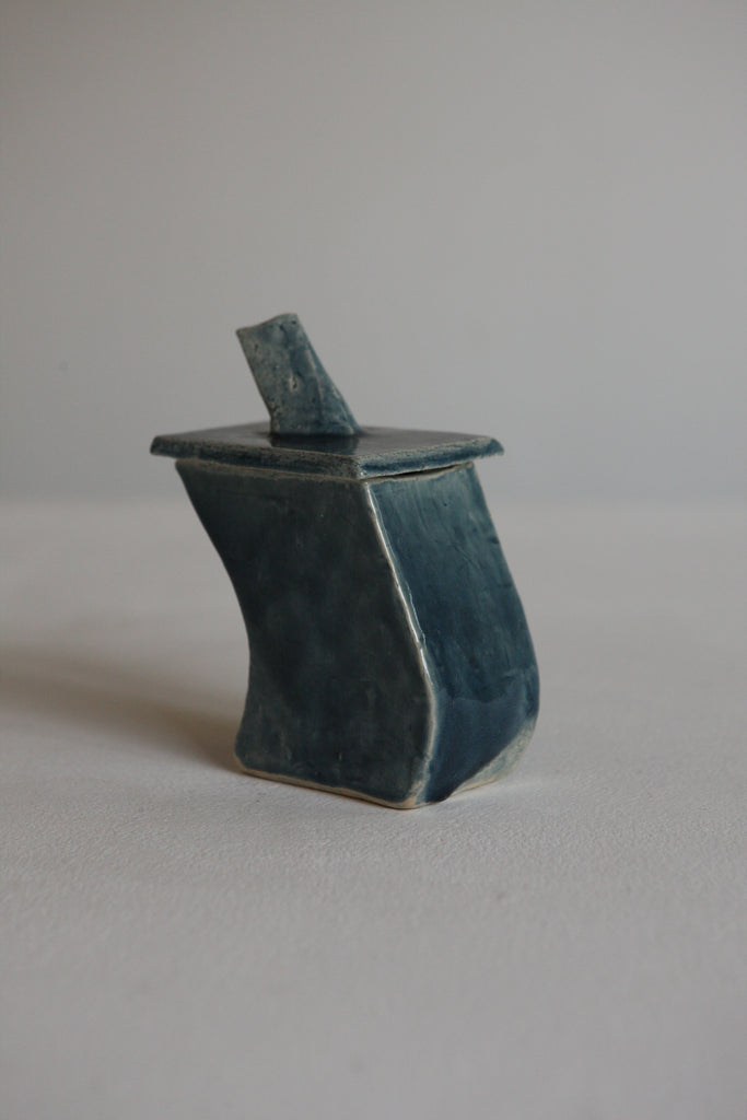 Asymmetric Lidded Vessel