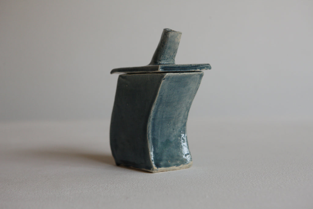 Asymmetric Lidded Vessel