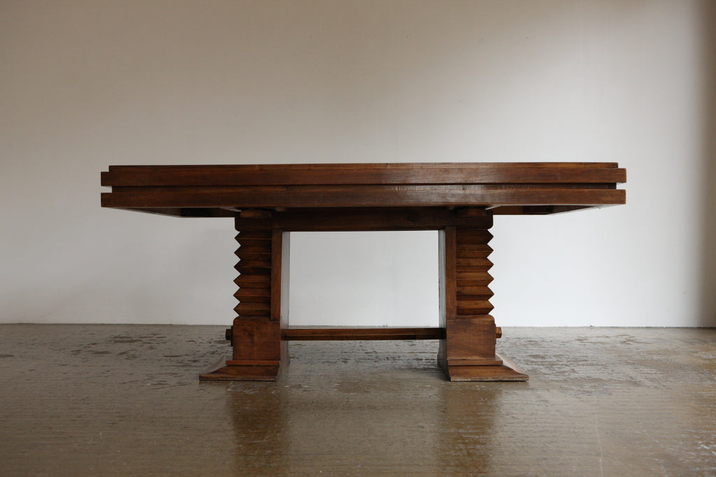 French Deco Pedestal Dining Table