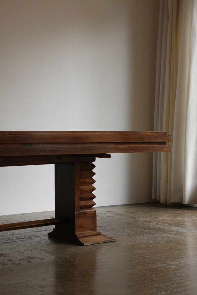 French Deco Pedestal Dining Table