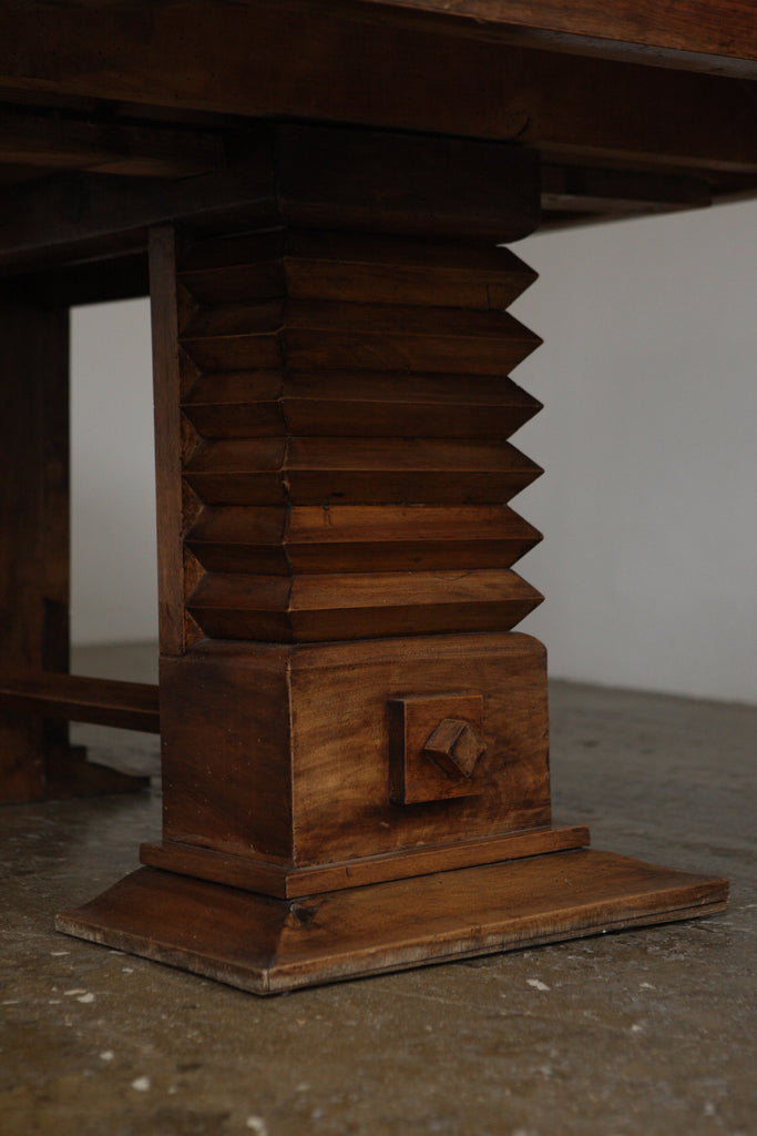 French Deco Pedestal Dining Table