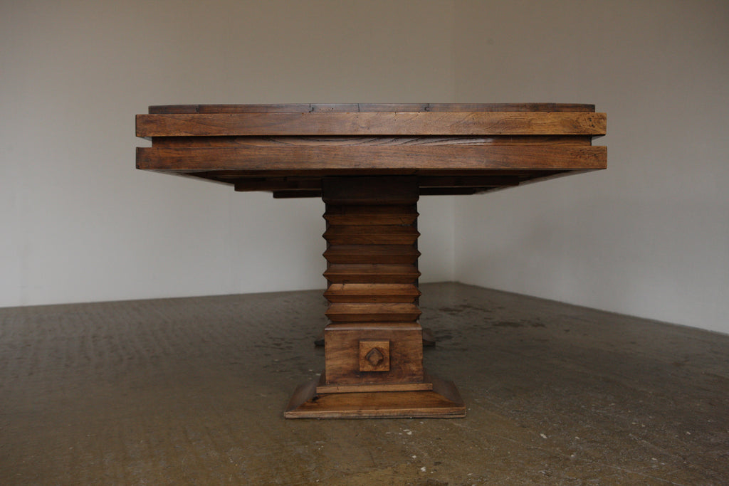 French Deco Pedestal Dining Table