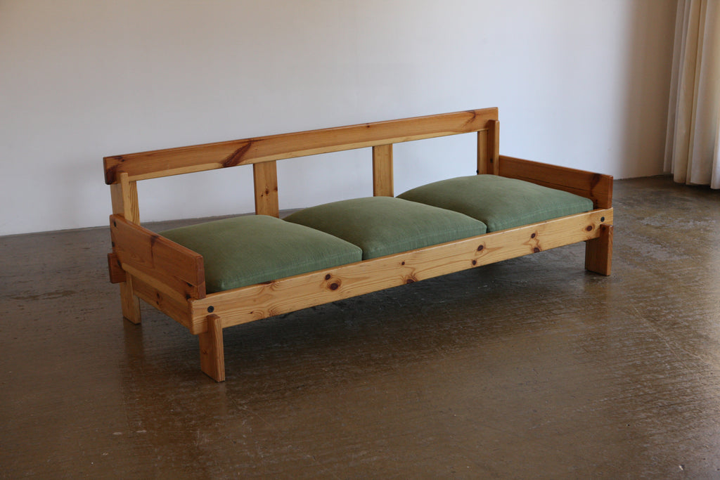 1970's Pine Framed Sofa