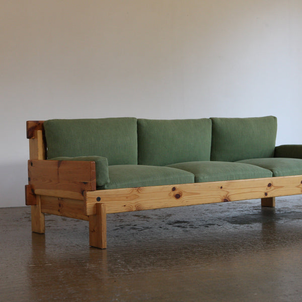 1970's Pine Framed Sofa