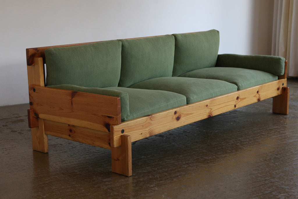 1970's Pine Framed Sofa