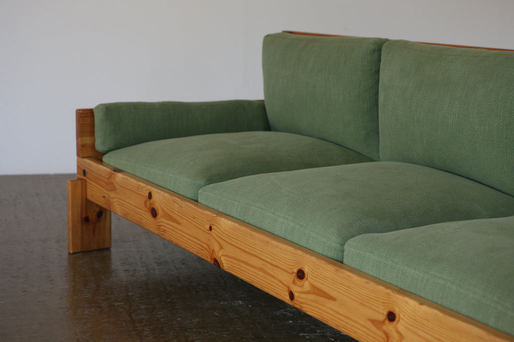 1970's Pine Framed Sofa