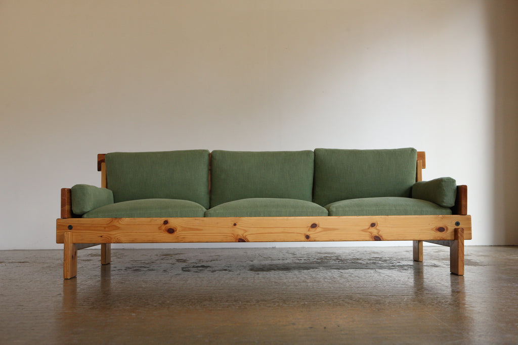 1970's Pine Framed Sofa