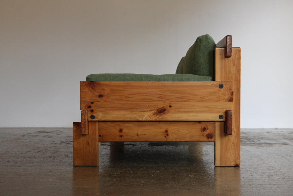 1970's Pine Framed Sofa