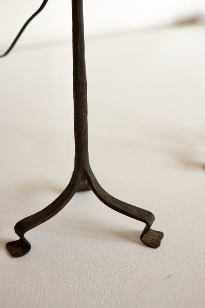 Pair of Spanish Wrought Iron Table Lamps