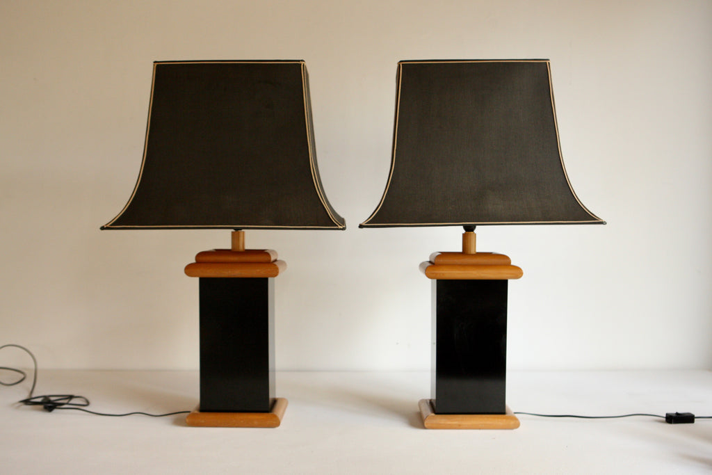 Pair of Large 1970's Table Lamps