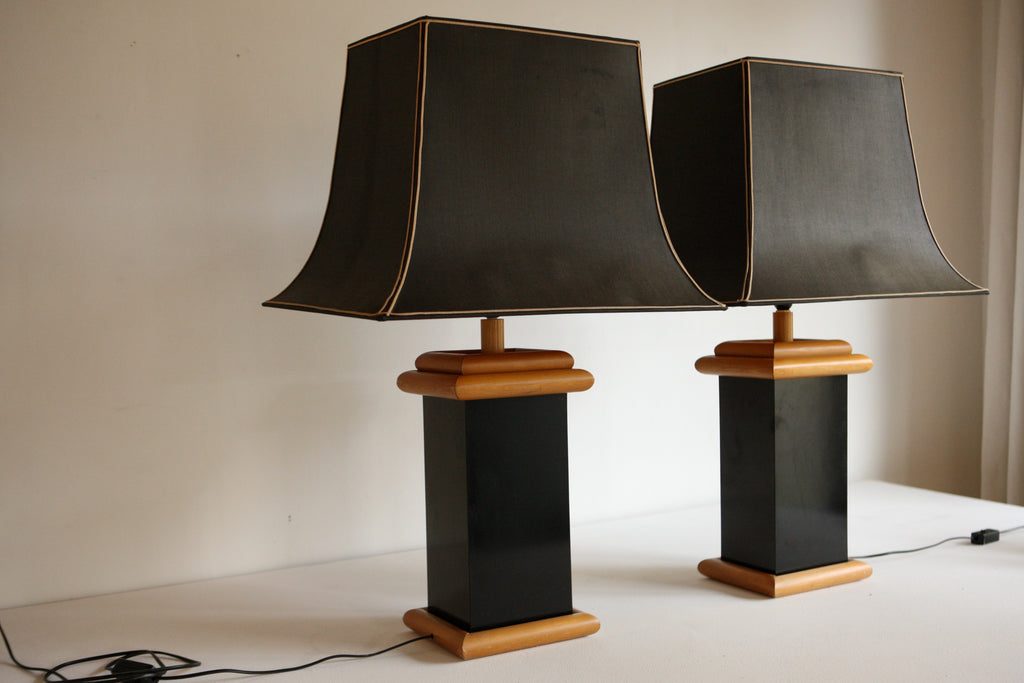 Pair of Large 1970's Table Lamps