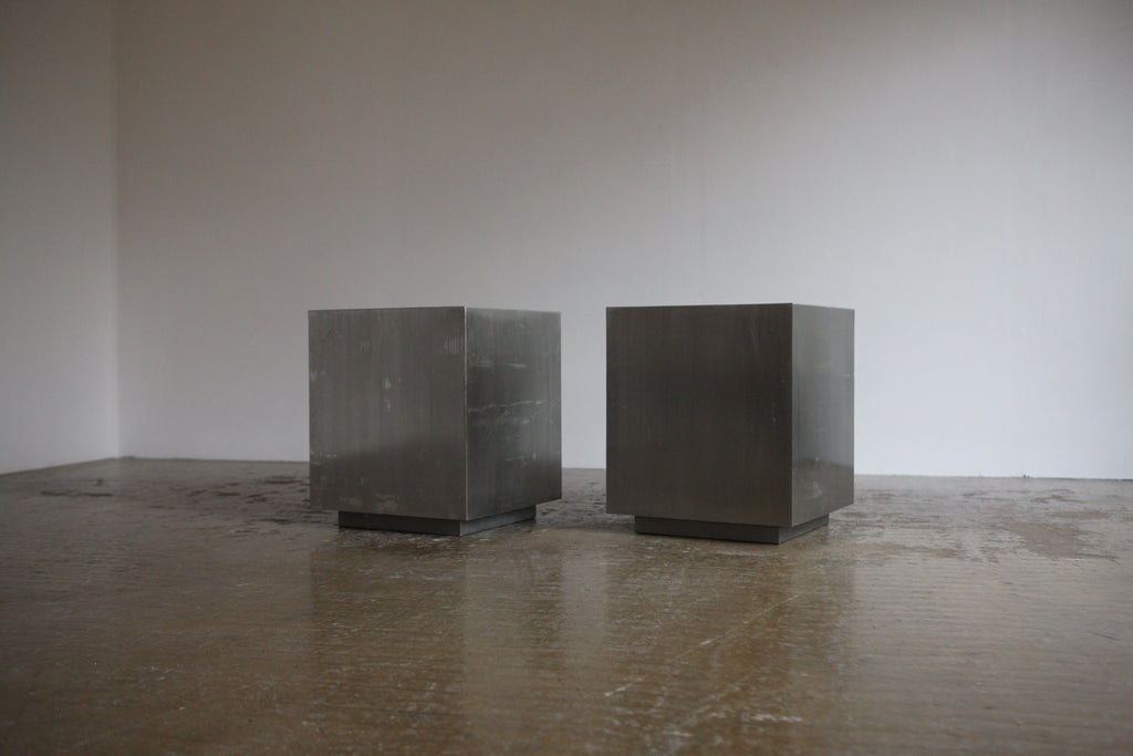 Pair of Steel Side Tables