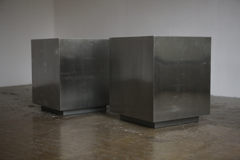 Pair of Steel Side Tables