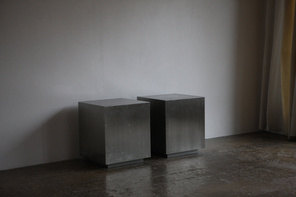 Pair of Steel Side Tables