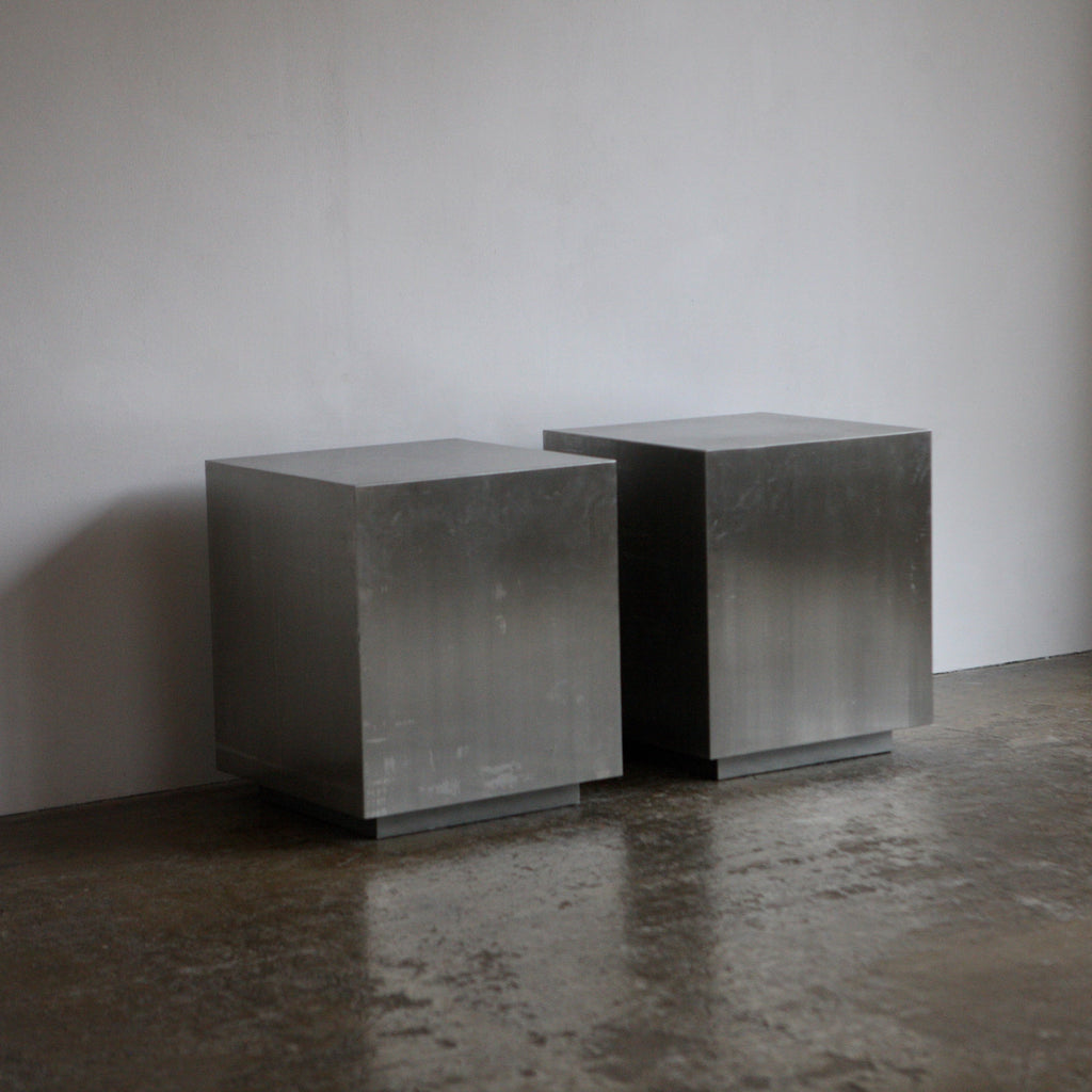 Pair of Steel Side Tables