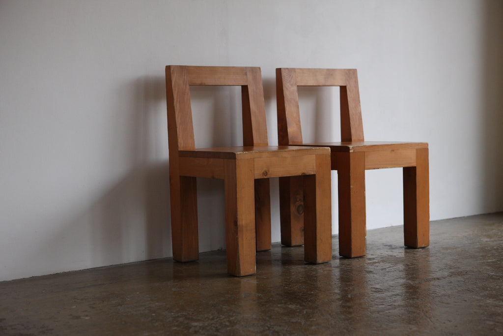 Set of 4 Beech Dining Chairs