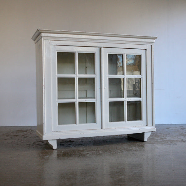 French Glazed Country Cabinet