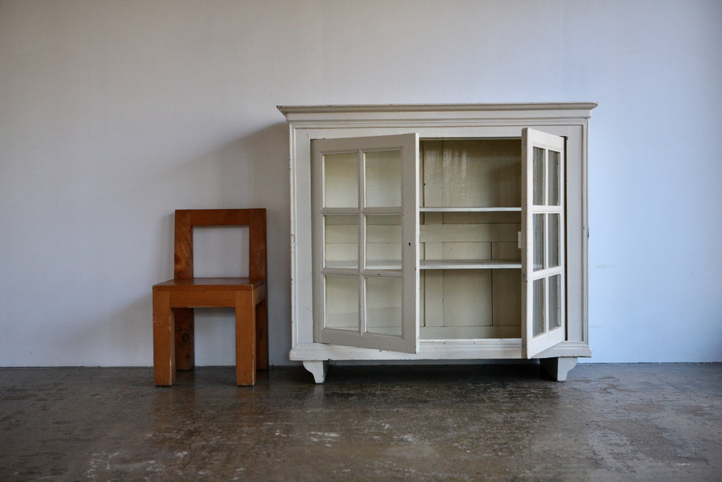 French Glazed Country Cabinet