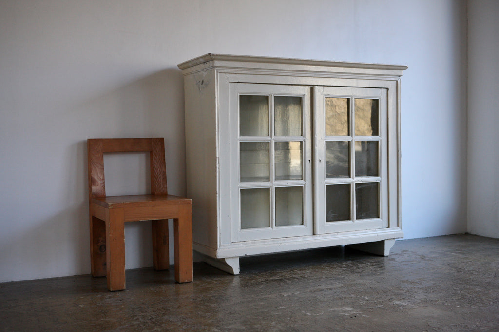 French Glazed Country Cabinet