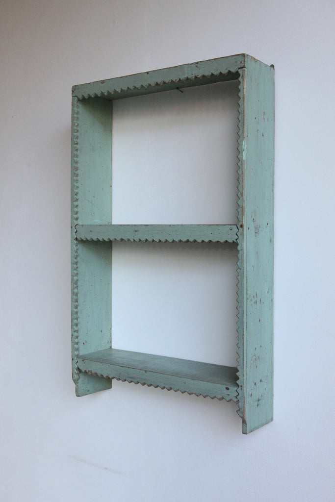 Green Zigzag Shelving