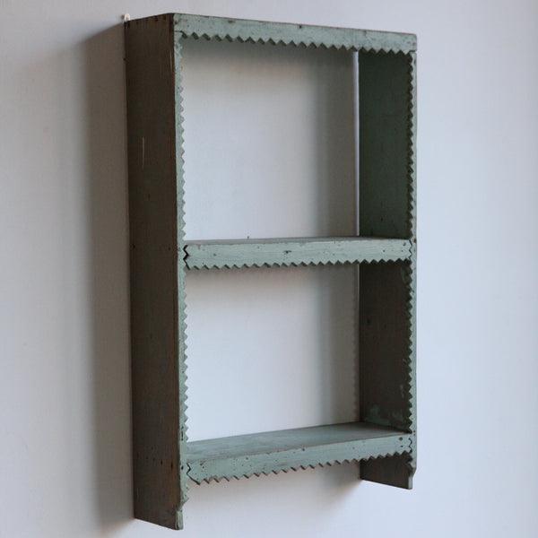 Green Zigzag Shelving