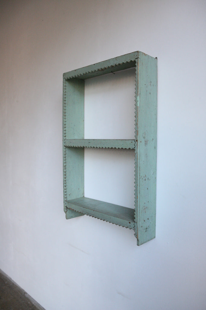 Green Zigzag Shelving