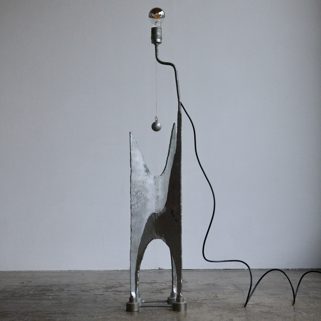 Sculptural Metal Lamp