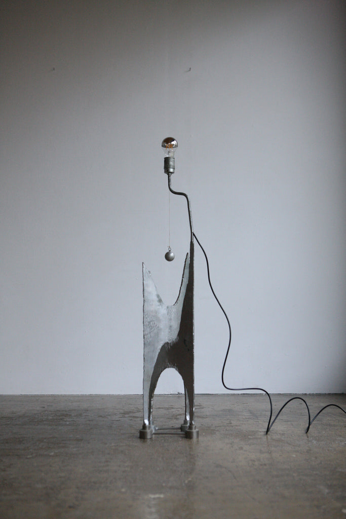 Sculptural Metal Lamp