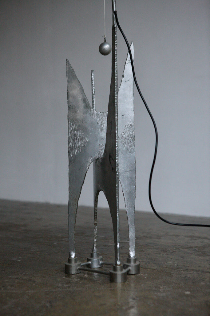 Sculptural Metal Lamp