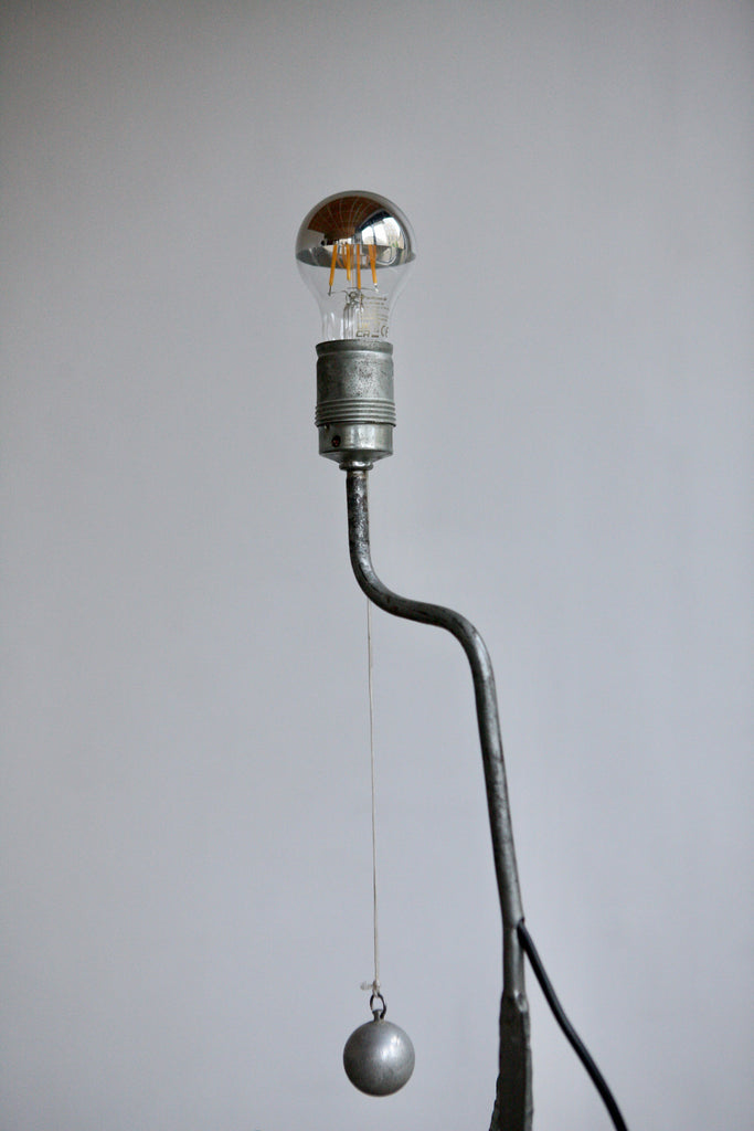 Sculptural Metal Lamp