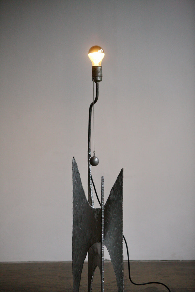 Sculptural Metal Lamp