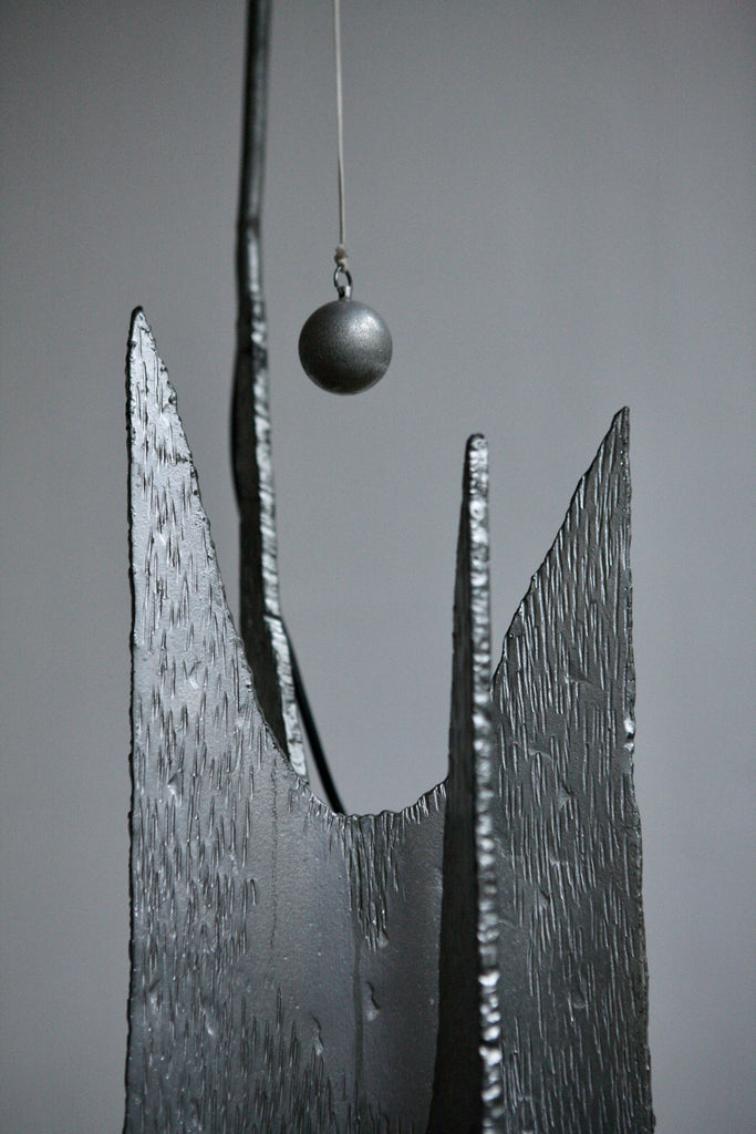 Sculptural Metal Lamp