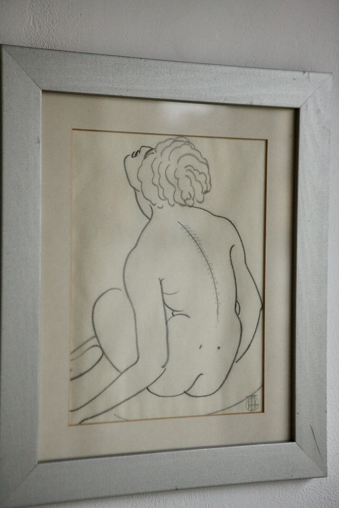 Pencil Nude Study by Georges Henri Tribiout (1884-1962)