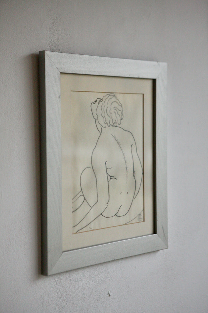 Pencil Nude Study by Georges Henri Tribiout (1884-1962)