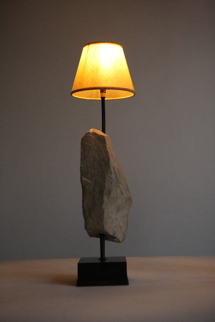 Pair of Stone Table Lamps, Circa 1960's.