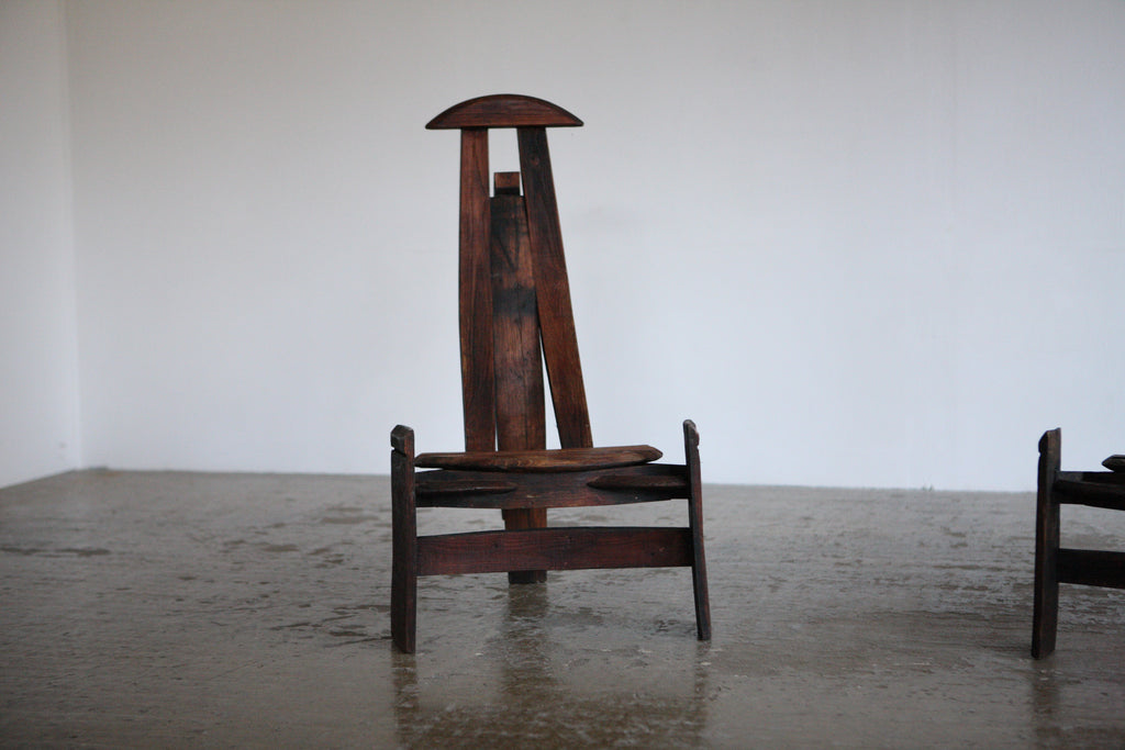 Pair of Handcrafted Chairs Circa 1900's.