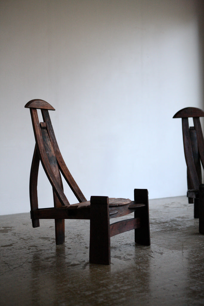 Pair of Handcrafted Chairs Circa 1900's.