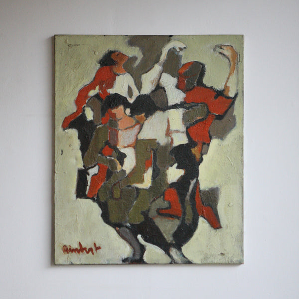 Cubist Dancers, Oil on Canvas