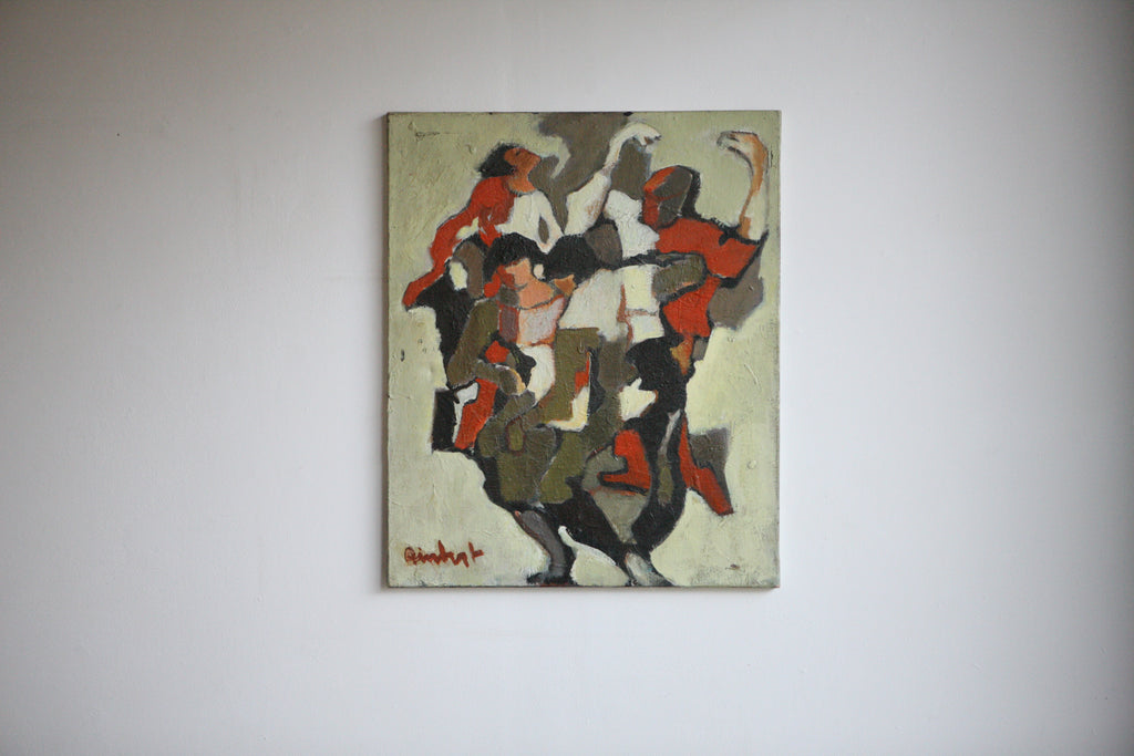 Cubist Dancers, Oil on Canvas