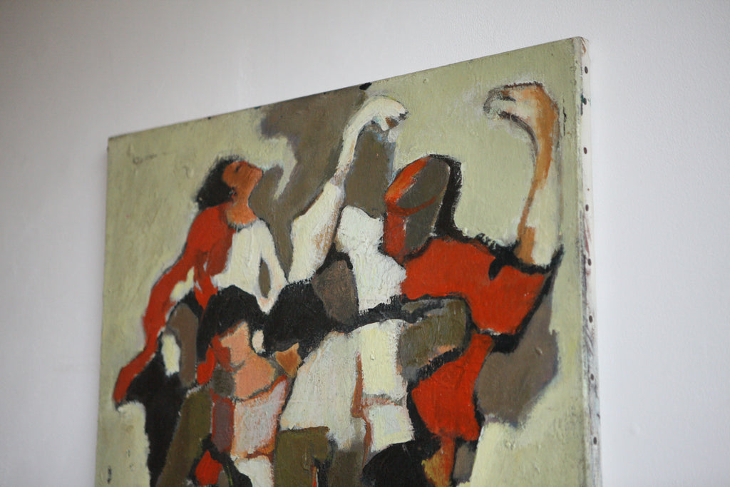 Cubist Dancers, Oil on Canvas