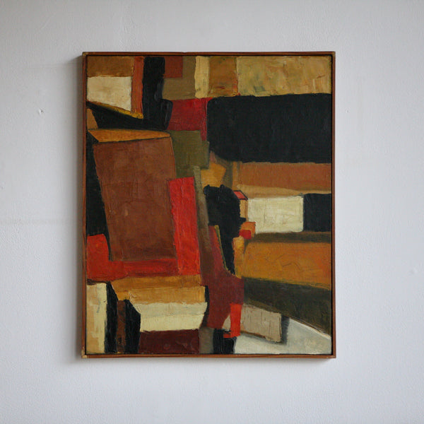 Abstract Composition in Oil On Canvas