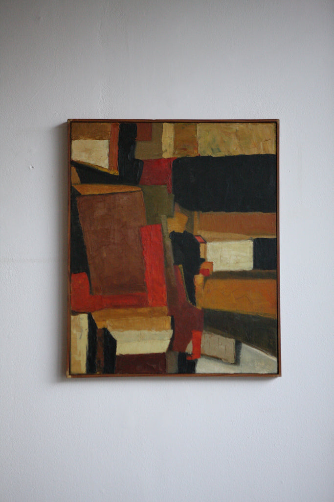 Abstract Composition in Oil On Canvas