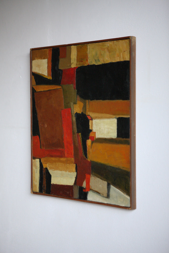 Abstract Composition in Oil On Canvas