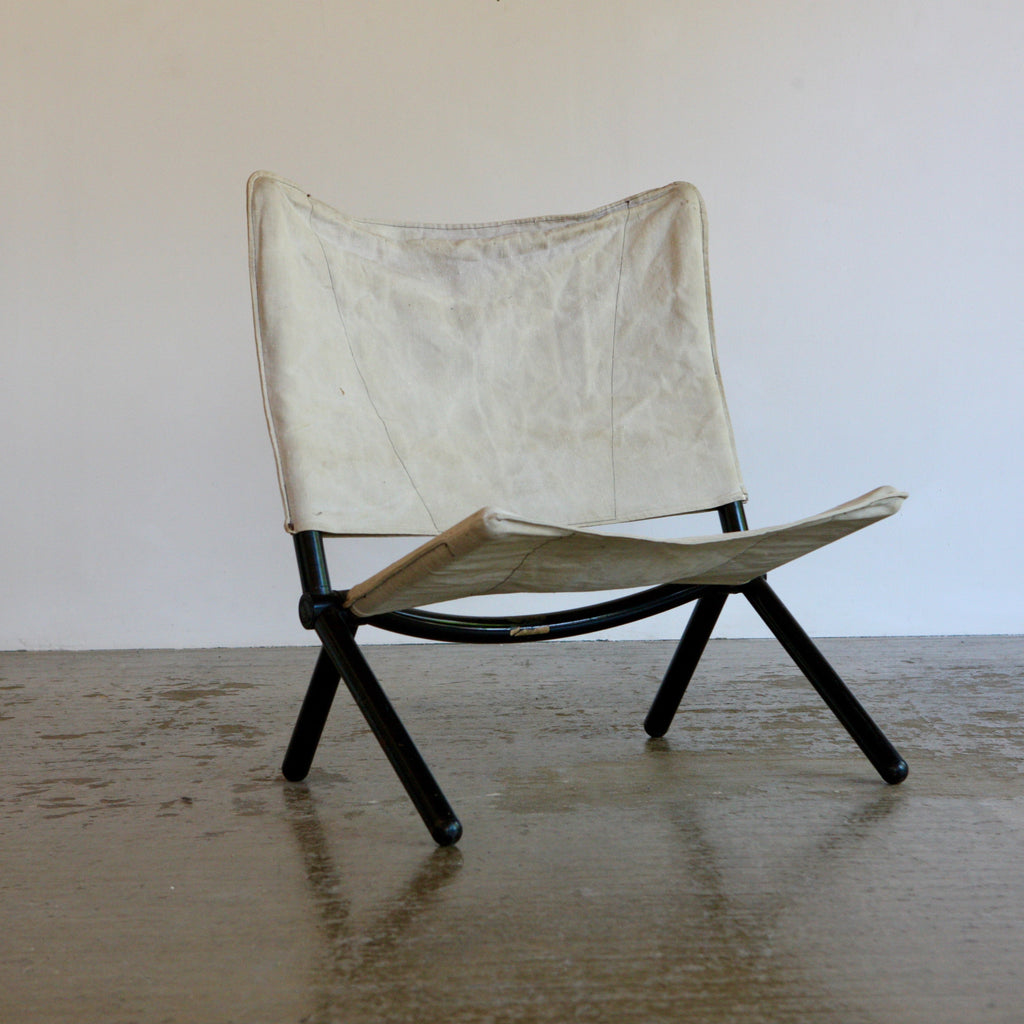 Fold Up Canvas Chair by T Ammannati & G P Vitelli for Brunati